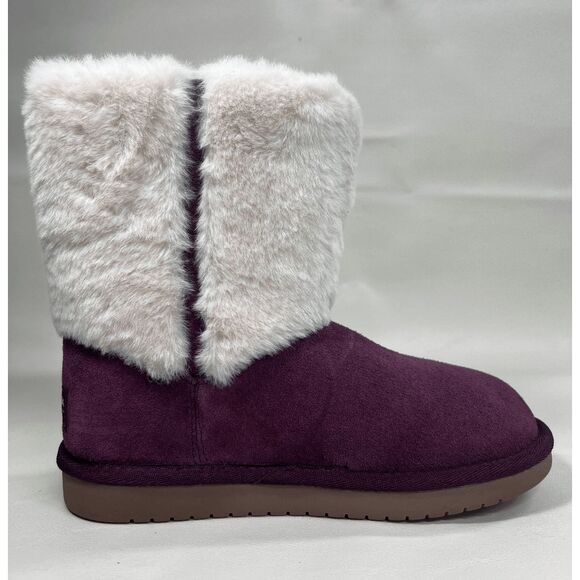 Koolaburra by UGG Kids' Aubrei Short Booties - Plum 2 Little Kids - Picture 2 of 7